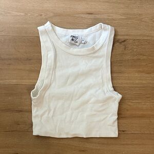 Princess Polly White Tank Top - Sleeveless and Cropped
